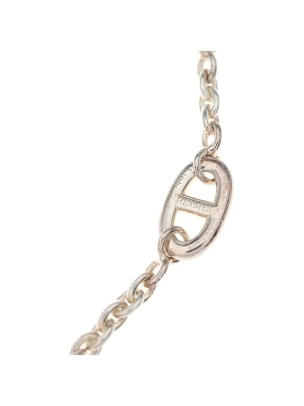 Hermes Chaine D'ancre Farandole Chain Bracelet Silver